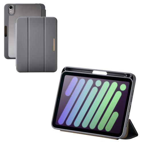 エレコム TB-A25SWVJM3GY iPad mini ケース 8.3インチ ( A17 Pro ) / 第6世代 カバー チャコールグレー