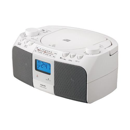 コイズミ SAD-4706/H CDラジオ ワイドFM対応 リピート演奏 2電源対応 グレー
