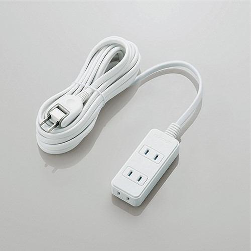 エレコム T-ST02N-2350WH シャッタータップ 3個口 5m ホワイト