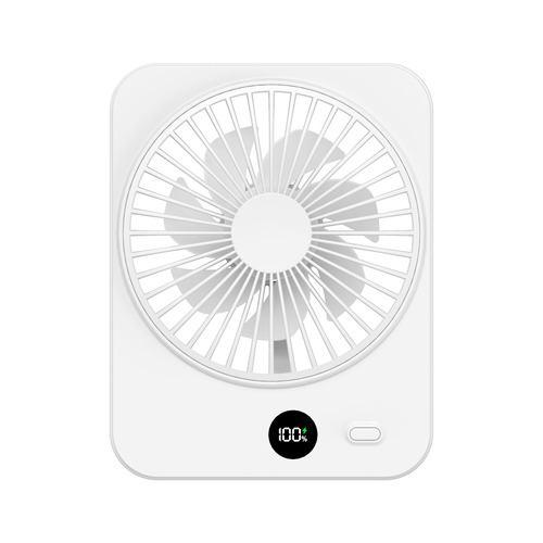 meishin MDR01 多用途小型卓上ファン 5段風速切替 液晶パネル搭載 マグネット付 ホワイト
