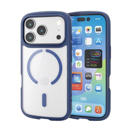 エレコム PM-A25CTSLFCMNV iPhone 17 Pro ケース MAGKEEP TOUGH SLIM LITE ネイビー