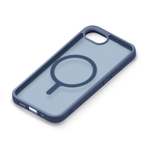 PGA PG-25KMH06NV iPhone 16e用 MagSafe対応 ハイブリッドケース マットネイビー