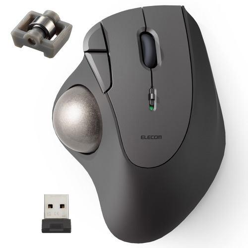 【推奨品】エレコム M-IT11DRBK 2.4GHz無線トラックボール IST 5ボタン ベアリングモデル ブラック