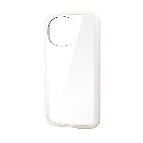 エレコム PM-S253TSLFCWH AQUOS sense10 ( SH-53F ) ケース ハイブリッド カバー 軽量 薄型 ストラップホール