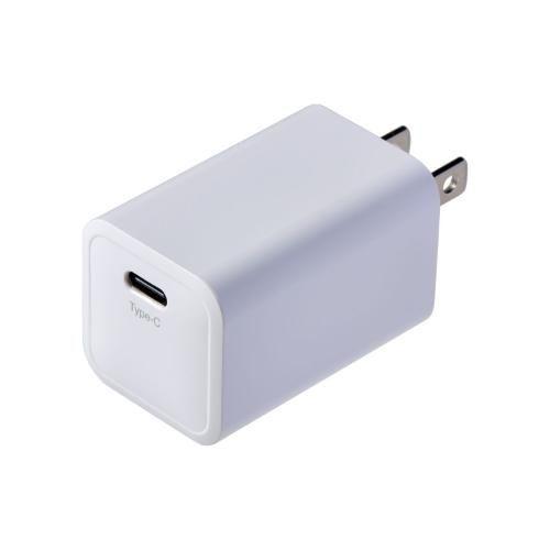 ELPA UCC16BW 電源アダプター USB Type-Cポートx1 PD対応 最大65W出力 GaNチップ採用 スリム設計 ホワイト