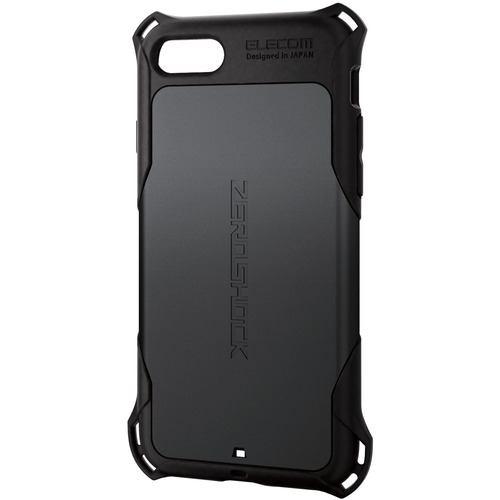 エレコム PM-A22SZEROBK iPhone SE 第3世代 SE 第2世代 8/7 ハイブリッドケース ZEROSHOCK ブラック