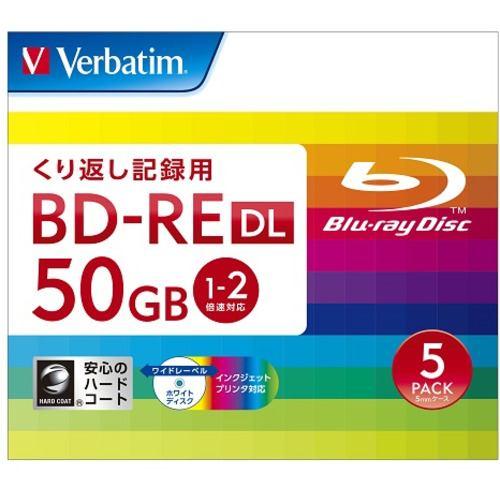 Verbatim DBE50NP5V2 BDメディア 50GB データ用 2倍速 BD-REDL 5枚パック 50GB ホワイトインクジェットプリン