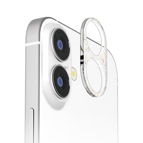 PGA PG-24ALGD03LM iPhone 16/16 Plus用 カメラレンズフレーム [ラメ] Premium Style