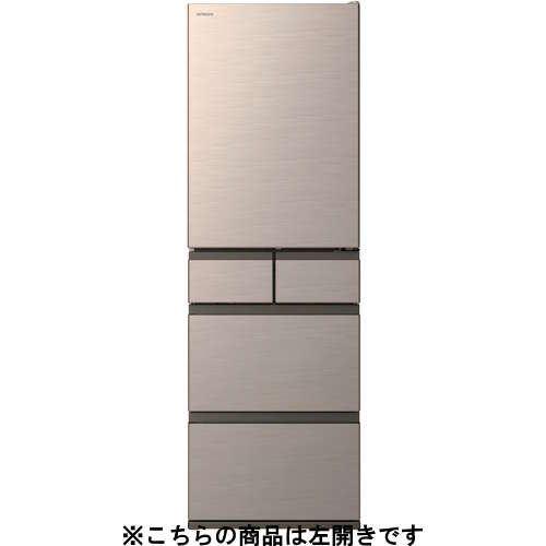 日立 冷蔵庫 470L 左開き 5ドア 幅60cm ひろin冷凍プラス まるごとチルド R-HWS47X ゴールド系