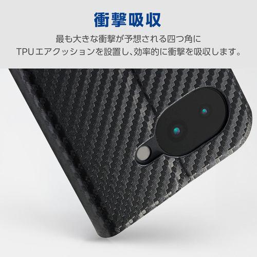 エレコム PM-P261PLFUKCB Google Pixel 10a ケース 手帳型 カバー マグネット フラップ Ultra Slim カーボ