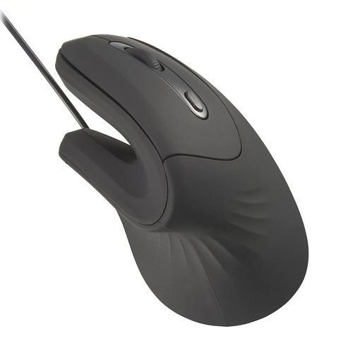 オーム電機 PC-SMTEG01-K ゲエルゴノミクスマウス 有線 6ボタン Windows対応 ブラック