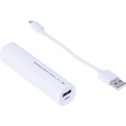 ナカバヤシ MB-0158W モバイルバッテリー 2600mAh ホワイト MB0158W