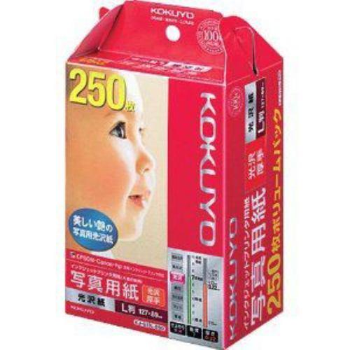 コクヨ KJ-G13L-250 インクジェットプリンター用写真用紙 光沢紙・厚手 (L判・250枚)