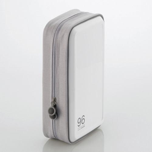 ケース エレコム CD DVD CCD-H96WH CD/DVDファスナーケース 96枚収納 ホワイト