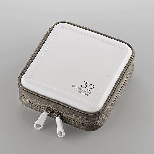エレコム Blu-ray・CD・DVD対応ファスナーケース(32枚) ホワイト CCD-HB32WH