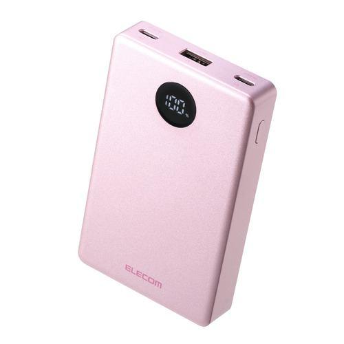 エレコム DE-C86-10000PN モバイルバッテリー 10000mAh 薄型 軽量 35W PSE適合 半固体リチウム 長寿命 スマホ Swi