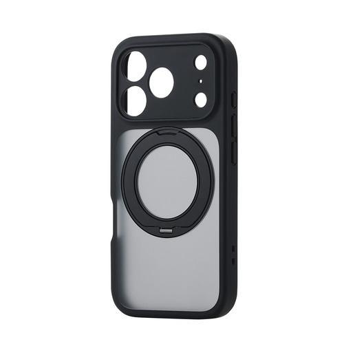 エレコム PM-A25CMGSTKMBK iPhone 17 Pro ハイブリッドケース 衝撃吸収 MAGKEEP ワイヤレス充電対応 ブラック