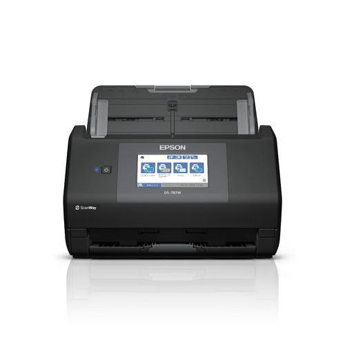 EPSON DS-787W シートフィードスキャナー 4.3型操作パネル搭載 スキャンして送信 両面同時読み取り対応 Windows Mac対応