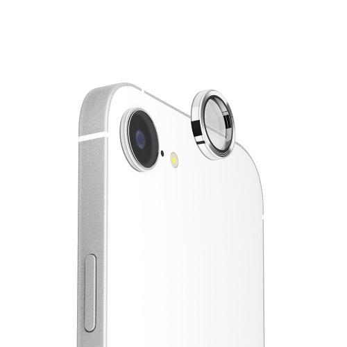 PGA PG-25KCLG04SV iPhone 16e用 カメラレンズプロテクター メタルシルバー