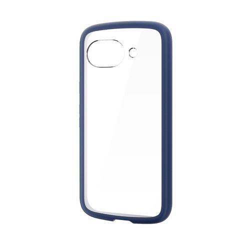 エレコム PM-P261TSLFCKNV Google Pixel 10a ケース ハイブリッド カバー ストラップホールシート付 ネイビー