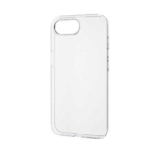 エレコム PM-A25SUCUCR iPhone 16e ソフトケース 薄型 メタルステッカー付
