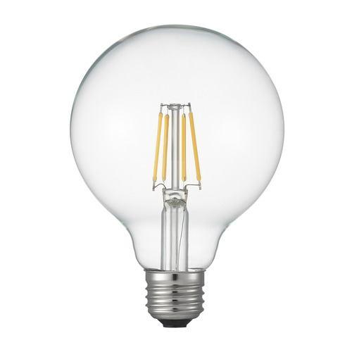 ヤザワ LDG5LG95C フィラメントLED 40W G95 ボール形 E26 クリア