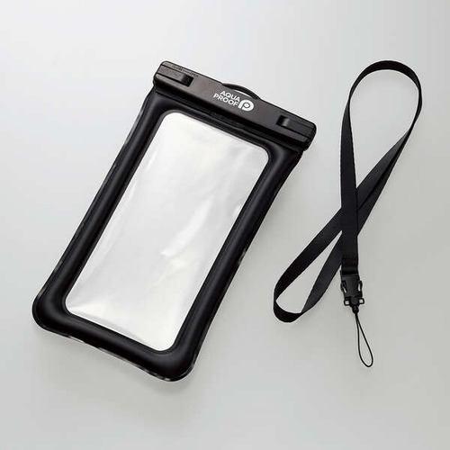 エレコム P-WPSF04BK スマートフォン用防水ケース/IPX8/フローティング ブラック PWPSF04BK