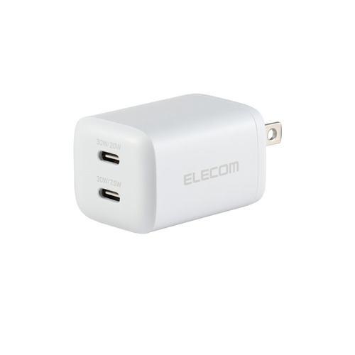 エレコム MPA-ACCP9430WH USB Power Delivery 30W AC充電器(USB Type-C(TM)×2) ホワイト