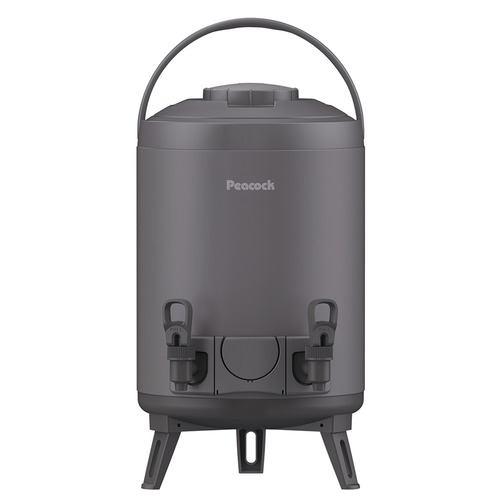 ピーコック INJ-W100 ステンレスキーパー(ダブルコックタイプ) アルカリイオン水・スポーツドリンク対応 容量9.5L ダークグレー