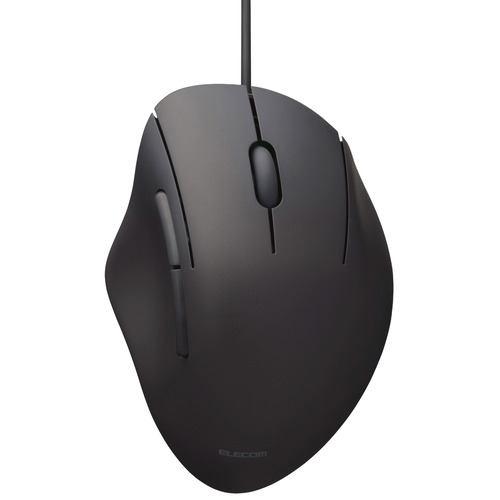 エレコム M-SH20UBSKBK 有線5ボタンマウス Windows mac対応 Mサイズ ブラック