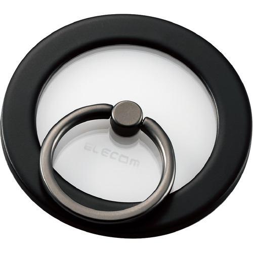 エレコム P-STRMKMCRBK MagSafe対応 MAGKEEPスマホリング ブラック