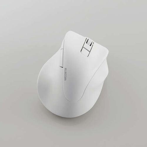 【推奨品】エレコム M-XGL30BBSKWH 静音 Bluetooth5.0マウス EX-G 5ボタン Lサイズ ホワイト MXGL30BBSKW