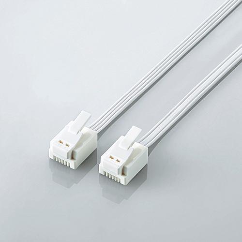 エレコム MJ-T5WH ツメ折れ防止モジュラーケーブル 5m