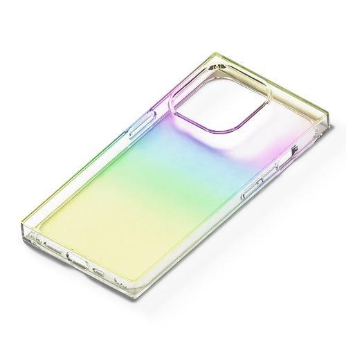 PGA PG-23BTP04AR iPhone15Pro ソフトケース スクエアデザイン Premium Style オーロラ PG23BTP04A