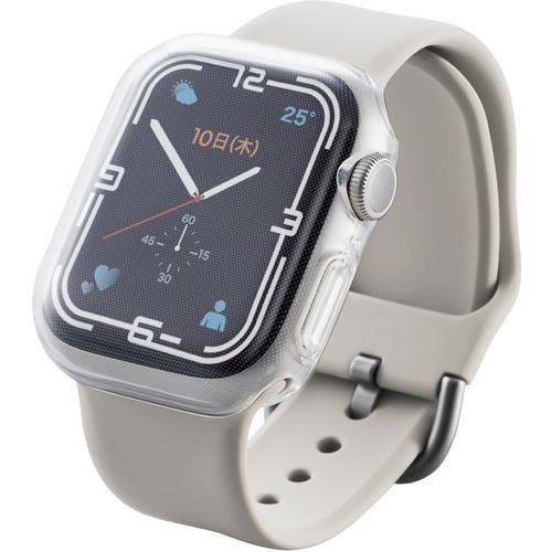エレコム AW-21BFCUCR アップルウォッチ カバー ケース Series 7 [ 41mm ] フルカバー ソフト 全面保護 液晶 側面 耐