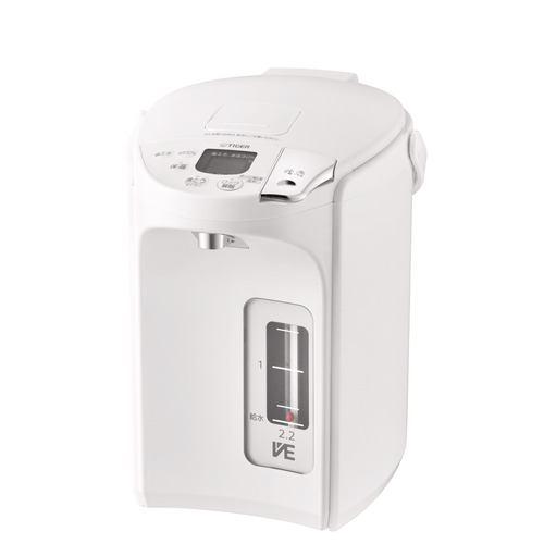 タイガー魔法瓶 PIP-G220WE 蒸気レスVE電気ポット 2.2L アーバンホワイト