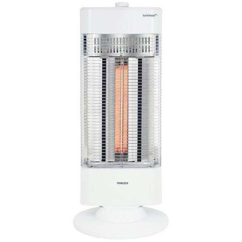 YAMAZEN RBC-W12-MW ツインヒートPLUS 1200W 速暖性と遠赤効果を兼ね備えた 3段階パワー切替 首振り機能付 ホワイト