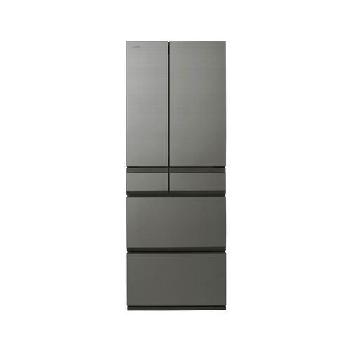 東芝 冷蔵庫 535L 観音開き 6ドア 幅68.5cm 3段冷凍室 上質冷凍+ ブースト解凍 音声アナウンス GR-A540WFS(TH) グレー