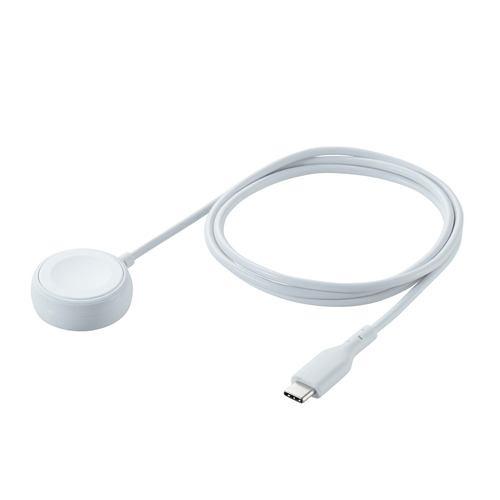 エレコム MPA-AWCCQ10WH Apple Watch 磁気充電USB-C ケーブル 1m (高速充電) ホワイト