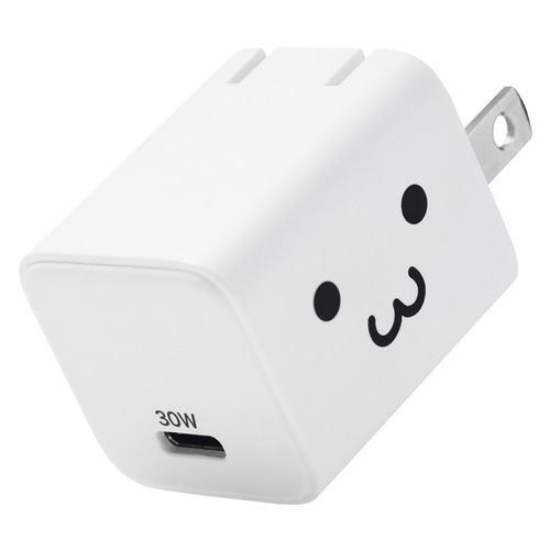 エレコム MPA-AC10230WF AC充電器(Type-C×1) USB PD 30W タブレット・スマホ対応 しろちゃん
