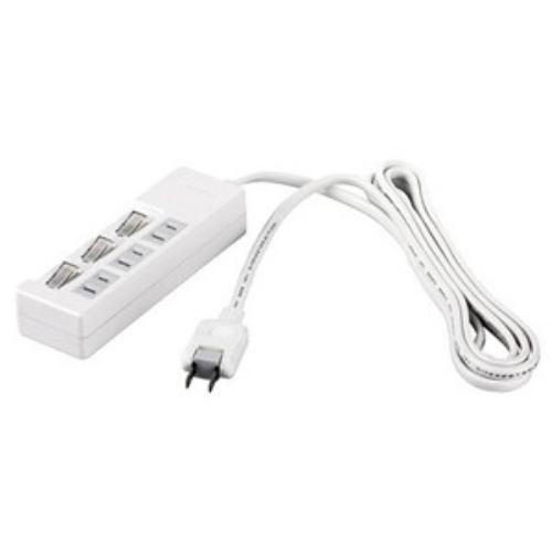 バッファロー BSTAPSW2330WH 2ピン式電源タップ 3個口タイプ 雷サージ防止/個別スイッチ付 3m ホワイト