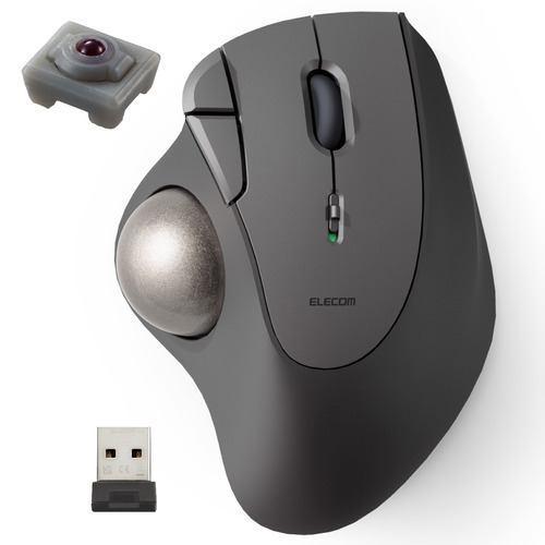 エレコム M-IT10DRBK 2.4GHz無線トラックボール IST 5ボタン 人工ルビーモデル ブラック