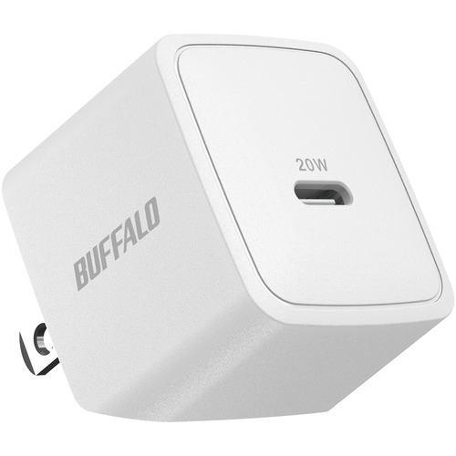 BUFFALO BSACPD2000C1WH PD20W対応 AC充電器 Type-C×1ポート ホワイト