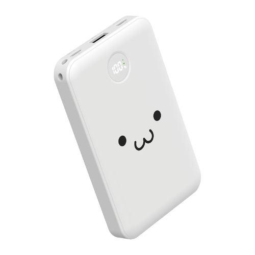 エレコム DE-C76-10000WF モバイルバッテリー 10000mAh Type-C×2/USB-A 液晶残量表示 スマホ/Switch対応 