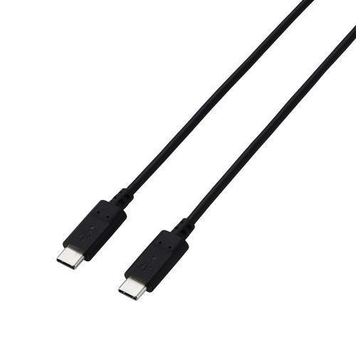エレコム MPA-CCTW10BK スマホやタブレット高速充電!USB2.0、USB PD対応 USB Type-C to Cケーブル2本セット