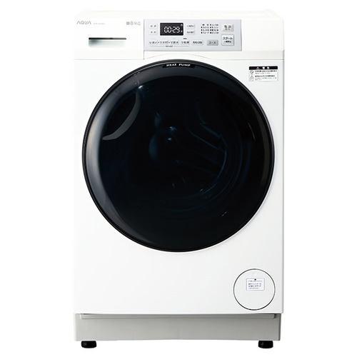 AQUA ドラム式洗濯機 右開き 洗濯8.0kg 乾燥4.0kg 幅59.5cm お湯洗い まっ直ぐドラム AQW-SD8A-R(W) ホワイト系 
