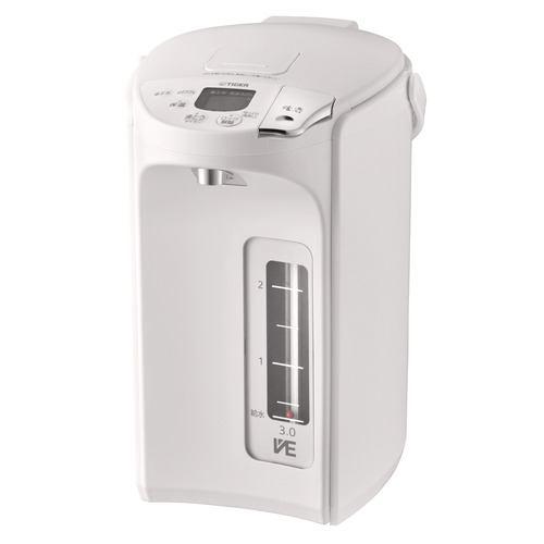 タイガー魔法瓶 PIP-G300WE 蒸気レスVE電気ポット 3.0L アーバンホワイト
