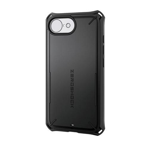 エレコム PM-A25SZEROSPBK iPhone 16e ZEROSHOCK Solid Plus ケース