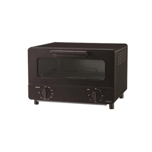 AQUA AQT-CS14T(K) オーブントースター 4枚焼き 遠赤外線ヒーター搭載 ブラック