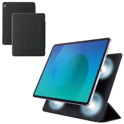 エレコム TB-A25XWVPF2BK iPad Air ケース 13インチ ( M3/M2 ) マグネット着脱フラップ カバー ブラック